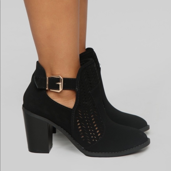 Black Ankle Booties - Picture 3 of 8
